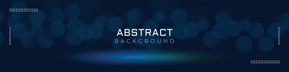 Wall Mural - linkedin banner with simple blue background