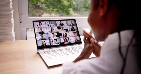 Poster - Online Video Conference Work Call
