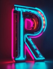 Letters and numbers in neon. 1 2 3 4 5 6 7 8 9 a b c d e f g h i j k l m n o p  q r s t u,