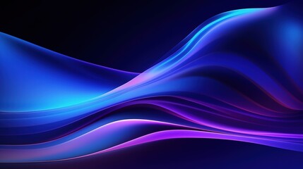 Poster - abstract blue background with rays. generative ai