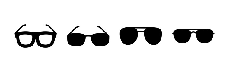 Wall Mural - Glasses icon vector. eye glasses icon. sunglasses