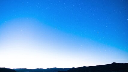 Wall Mural - Milky Way Galaxy Night to Sunrise in East Sky 24mm Joshua Trees Tilt Up Mojave Desert California USA