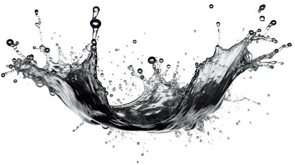 Wall Mural - water splash isolated on white background
