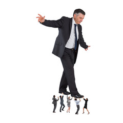 Wall Mural - Digital png photo of caucasian businessman on transparent background