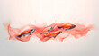 canvas print picture - weiß essen rot hand isoliert anmalen farbe