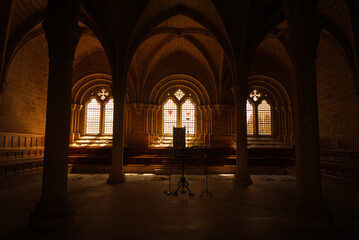 Interior of monastery in Poblet