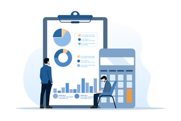 Wall Mural - digital accounting concept, digital accounting services, online business audit, internet marketing audit, digital audit, financial management. corporate website, UI element, abstract metaphor.