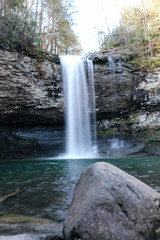 Wall Mural - long exposure of a waterfall in north Georgia 