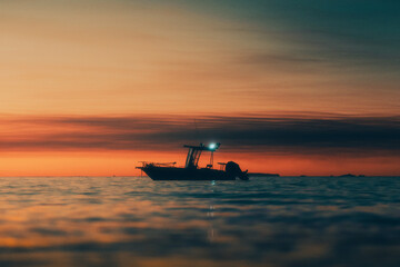 Small Boat During Sunset