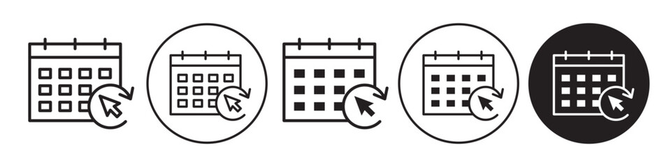 Fototapete - subscription icon. auto reschedule appointment or online product saas service renewal symbol. vector