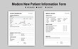 © arman - Modern New Patient Information Form, Medical History Record, Document Template, Medical Clinic Form