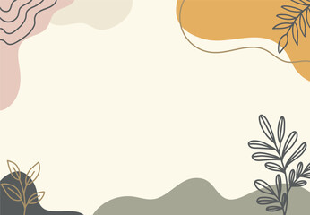  Hand drawn abstract doodle background 