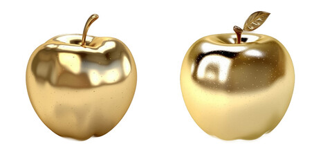 Golden apple , Illustration, HD, PNG