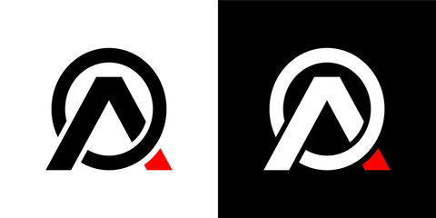 vector logo A and monogram A simple