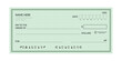 © KR - Bank cheque, Chequebook template, Blank template of the bank check, Blank Bank cheque
