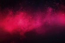 Glowing Pink Red Magenta Black Grainy Gradient Background
