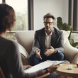 © DALU11 - Person talking to a psychologist.