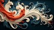 abstract background with colorful swirls