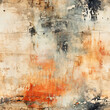 background in shabby chic distressed and grunge  orange and black colors