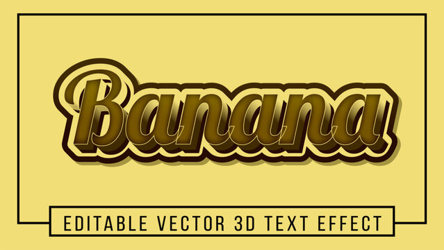 Editable modern lettering 3d text effect