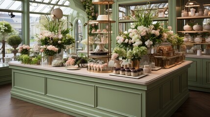 Canvas Print - flower shop window