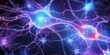 Neon glow of neural synapses weaving intricate connections, Generative AI
