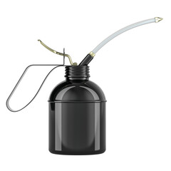 Poster - Oiler, Black Oil Can. 3D rendering isolated on transparent background