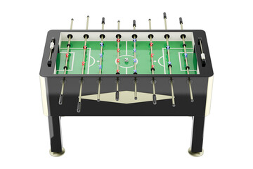 Poster - Table football, foosball or table soccer. 3D rendering isolated on transparent background