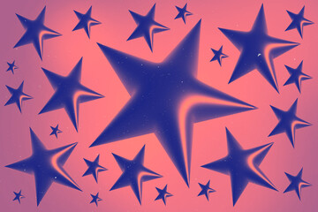 Wall Mural - Abstract Stars Background , Decorative background with a 3d stars  