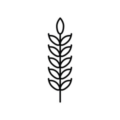  Wheat line icon, outline vector,Symbol outline illustration on white background..eps