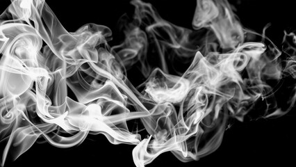 Wall Mural - abstract background smoke curves and wave