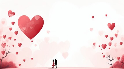 Wall Mural - Design template for Valentine Day