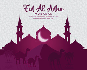 happy eid mubarak banner design