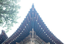 Corner Of A Traditonal Chinese Temple Roof Horizontal Composition