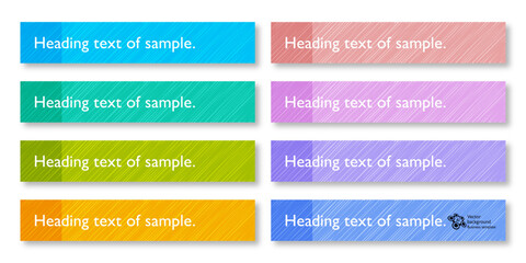 Wall Mural - banner and heading design template. vector graphics.