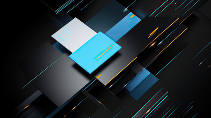 ai generated Illustration layered graphic pattern technology background