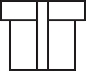 Fototapete - Digital png illustration of black outline podium or lectern on transparent background