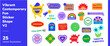 © Coasta - Vibrant Contemporary Fun Sticker Shape 2