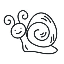 Snail Doodle Icon