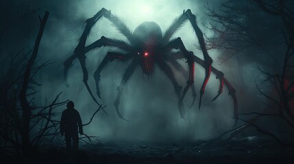 Wall Mural - Scary Giant Monster Spider