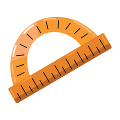 Sticker - school protractor supply icon