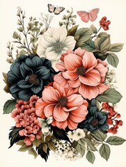 Poster - background with flowers