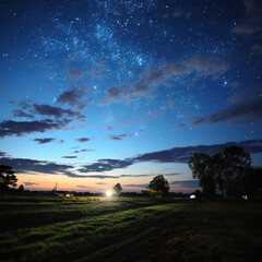 Canvas Print - A breezy night with a few swaying stars 
