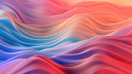 Poster - Abstract Vibrant Colorful Gradient Fluid Flow Wave Background extreme closeup. Generative AI.