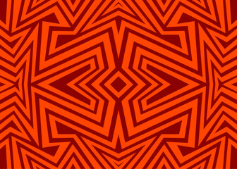 Poster - abstract background with reflective mosaic and geometric lines pattern. seamless aztec ornament