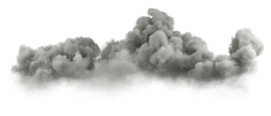 Aufkleber - Mystic darkness clouds pollution cutout on transparent backgrounds 3d render png