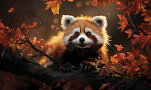 Red Panda In The Forest