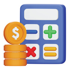 Poster - Accounting 3d rendering isometric icon.