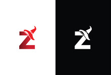 Halloween Letter Z Logo Design. Halloween Letter Z Logo Or Icon Template Design