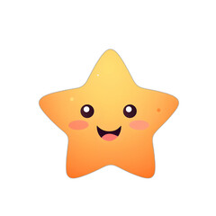 Poster - happy star illustration on transparent background